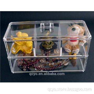 modern fashion clear Acrylic vertical and drawer Jewelry Box